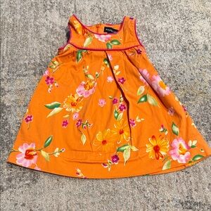 Ralph Lauren Orange Floral Kids Dress